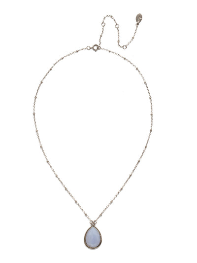 Harah Pendant Necklace Pendant Necklace - NEF18ASGLC - <p>This versatile pendant necklace will become your new favorite layering piece. An extra fine chain showcases this teardrop stone and is great for dressing up your basic pieces. From Sorrelli's Glacier collection in our Antique Silver-tone finish.</p>