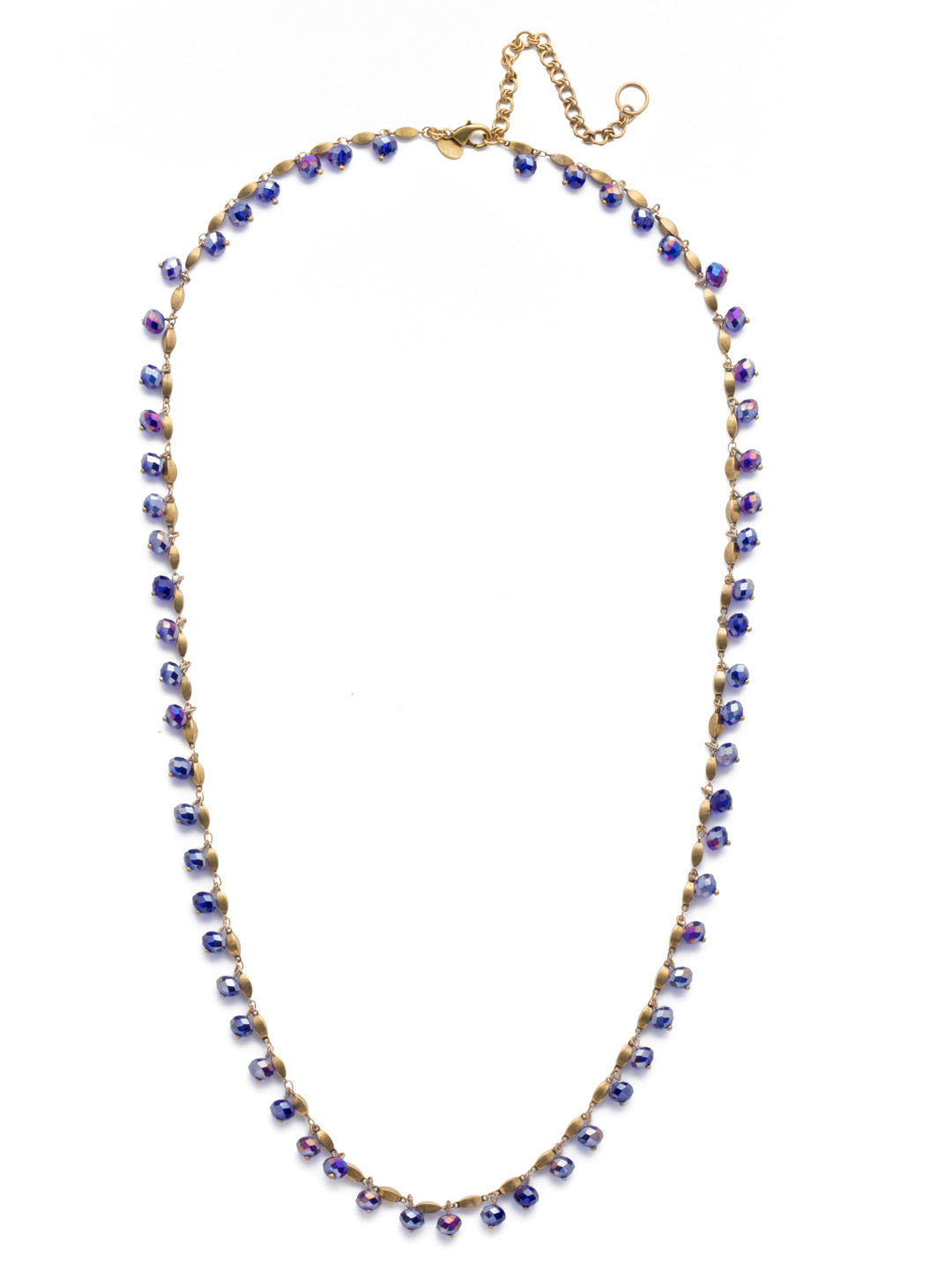 Marjorie Long Necklace - NEF35AGGOT - <p>This beaded beauty has delicately placed gems around the entire chain. This is the perfect necklace to showcase your own style and a great piece to add to your wardrobe. From Sorrelli's Game of Jewel Tones collection in our Antique Gold-tone finish.</p>