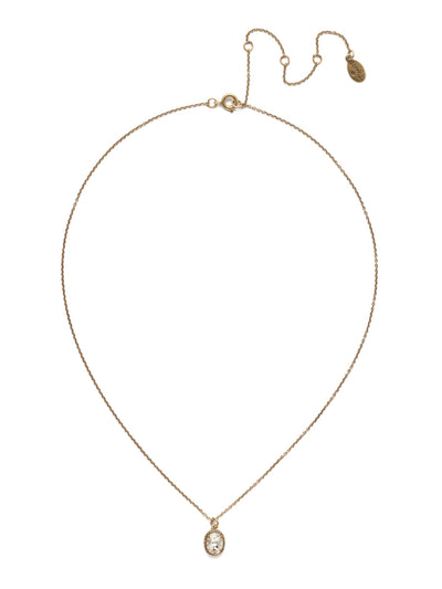 Maisie Pendant Necklace - NEF49AGCRY - <p>This is the perfect day-to-night sparkling tiny pendant necklace that has an adjustable chain to fit your neckline. From Sorrelli's Crystal collection in our Antique Gold-tone finish.</p>