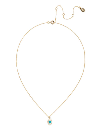 Maisie Pendant Necklace - NEF49BGCAB - <p>This is the perfect day-to-night sparkling tiny pendant necklace that has an adjustable chain to fit your neckline. From Sorrelli's Crystal Aurora Borealis collection in our Bright Gold-tone finish.</p>