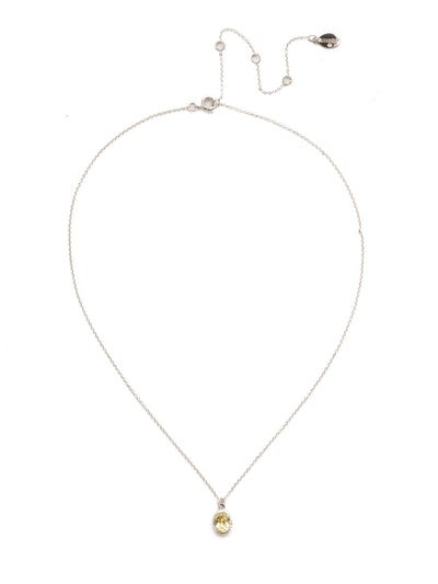 Maisie Pendant Necklace - NEF49RHTHT - <p>This is the perfect day-to-night sparkling tiny pendant necklace that has an adjustable chain to fit your neckline. From Sorrelli's Tahitian Treat collection in our Palladium Silver-tone finish.</p>