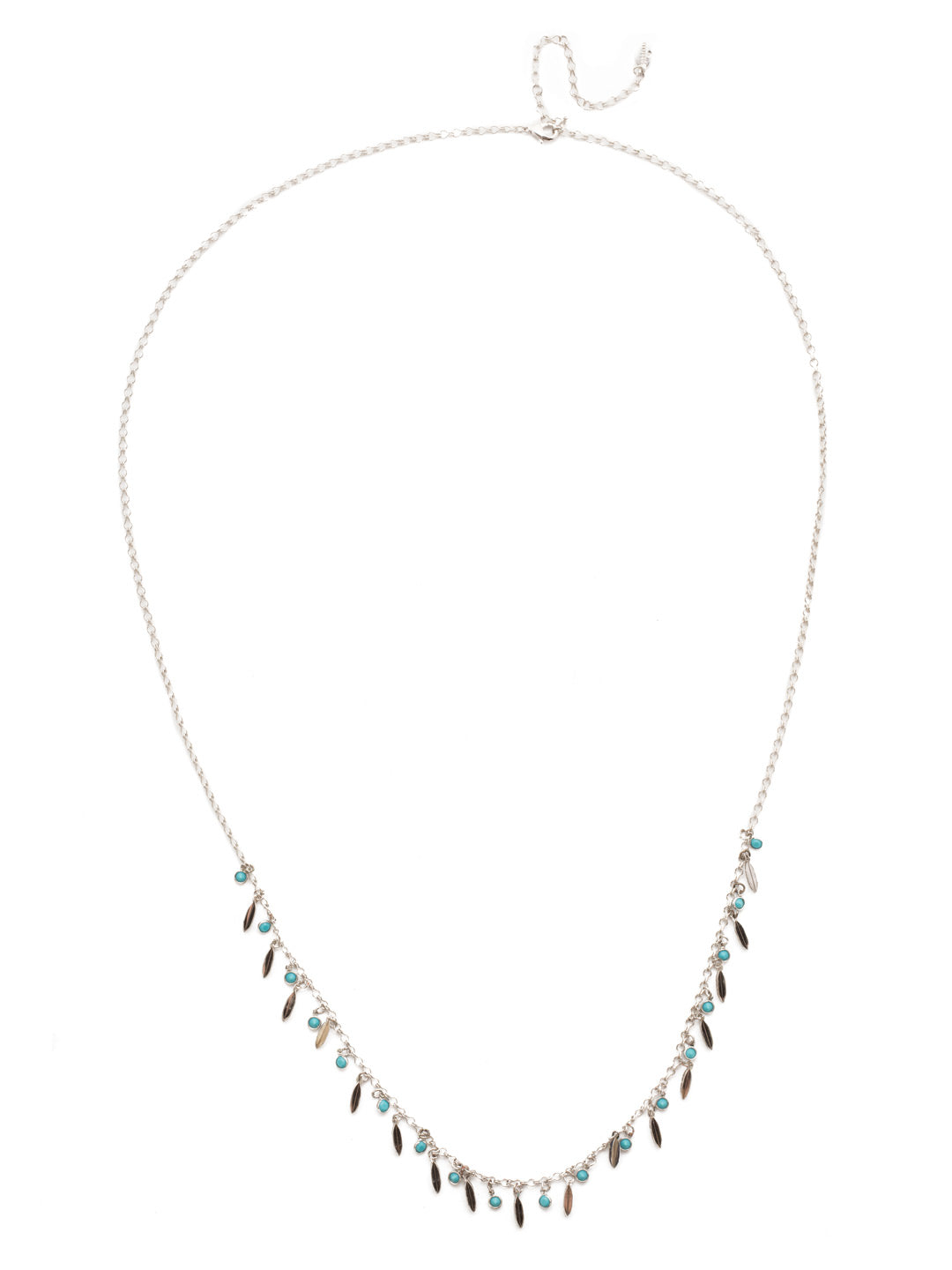 Skye Long Strand Necklace - NEH17RHTHT - <p>Delicate by nature, but long on style, this piece is perfect as part of a layered look. From Sorrelli's Tahitian Treat collection in our Palladium Silver-tone finish.</p>