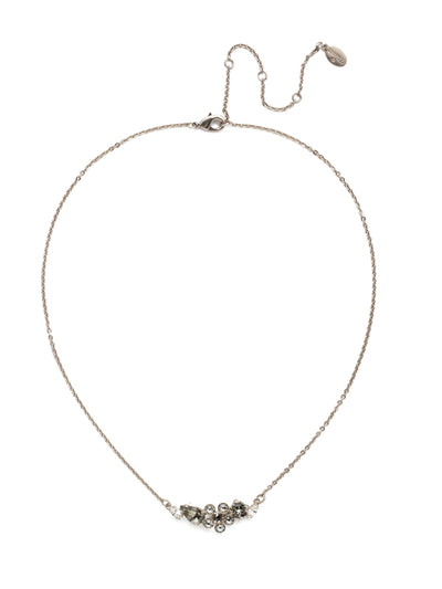 Lulu Pendant Necklace - NEK10ASCRO - <p>Fun, flirty and floral, show off your love of natural beauty with this crystal floral pendant necklace accented with a touch of sparkling gems. From Sorrelli's Crystal Rock collection in our Antique Silver-tone finish.</p>