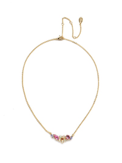 Lulu Pendant Necklace - NEK10BGISS - <p>Fun, flirty and floral, show off your love of natural beauty with this crystal floral pendant necklace accented with a touch of sparkling gems. From Sorrelli's Island Sun collection in our Bright Gold-tone finish.</p>