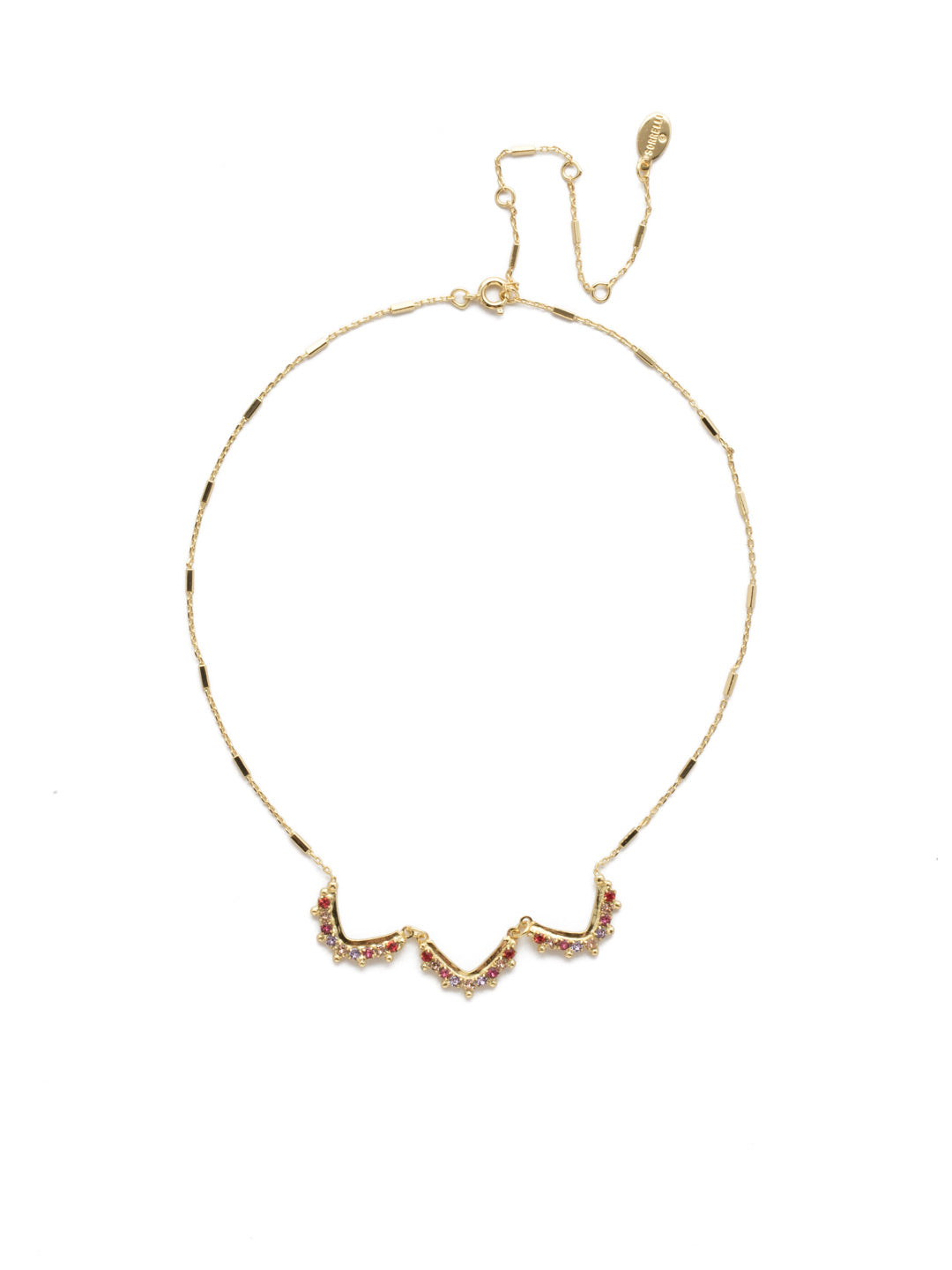 Antoinette Pendant Necklace - NEK12BGISS - <p>Fasten on this delicate filigree strand with a unique pendant necklace layered in sparkling crystals when you're looking to make a statement. From Sorrelli's Island Sun collection in our Bright Gold-tone finish.</p>