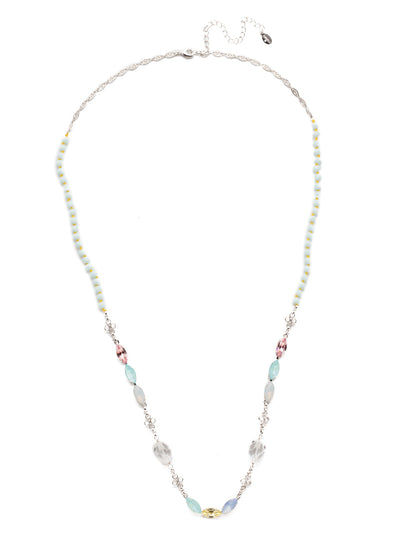 Vitrine Long Necklace - NEK13RHSSU - <p>You don't have to decide on a single gem with this classic necklace. Navette crystals, unique beadwork, delicate metals accents...with this crystal drop necklace you get it all. From Sorrelli's Seersucker collection in our Palladium Silver-tone finish.</p>
