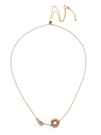 Lyra Pendant Necklace - NEK20BGISS - <p>A delicate airy, architectural gem. Slip on this pendant necklace featuring a navette crystal and delicate beadwork when you're looking for something extra special. From Sorrelli's Island Sun collection in our Bright Gold-tone finish.</p>