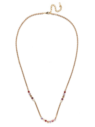 Aviva Long Necklace - NEK24BGISS - <p>Grab this long strand classic necklace when you're looking to layer on some serious sparkle. Completely lined in crystal, it's a show-stopper. From Sorrelli's Island Sun collection in our Bright Gold-tone finish.</p>