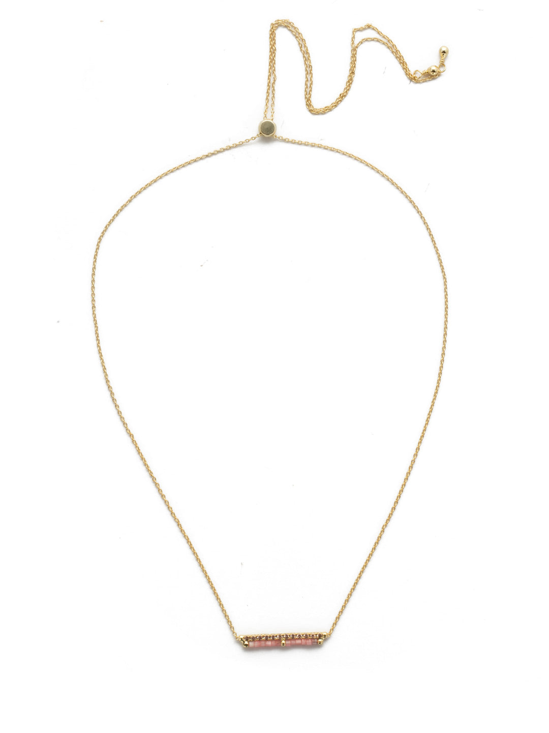 Bliss Pendant Necklace - NEK32BGISS - <p>A simple statement piece, this pendant necklace features a row of crystal gems can be adjusted to your length of choice. From Sorrelli's Island Sun collection in our Bright Gold-tone finish.</p>