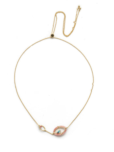 Eye of the Beholder Pendant Necklace - NEK34BGISS - <p>Airy and sophisticated, stand out with this navette crystal at the center of attention in this pendant necklace beauty. From Sorrelli's Island Sun collection in our Bright Gold-tone finish.</p>
