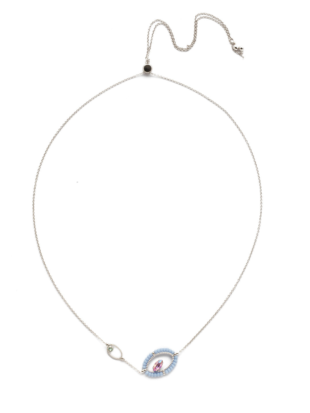 Eye of the Beholder Pendant Necklace - NEK34RHSSU - <p>Airy and sophisticated, stand out with this navette crystal at the center of attention in this pendant necklace beauty. From Sorrelli's Seersucker collection in our Palladium Silver-tone finish.</p>