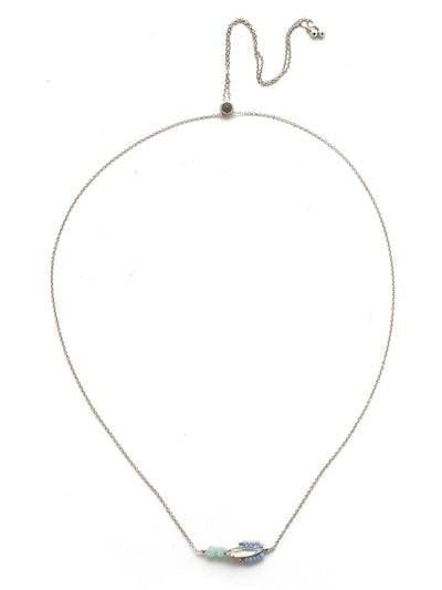 Phyllida Pendant Necklace - NEK4RHSSU - <p>Give your outfit an edge with this navette crystal statement pendant necklace with some beadwork thrown in for flirty fun. From Sorrelli's Seersucker collection in our Palladium Silver-tone finish.</p>
