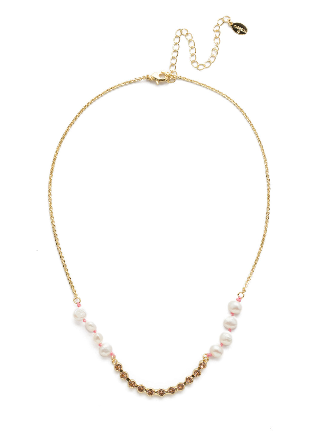 Pride & Joy Long Necklace - NEK5BGISS - <p>Style and sophistication - both are found in this classic necklace with shimmering crystals and freshwater pearl accents. This pearl classic necklace is perfect for any occasion. From Sorrelli's Island Sun collection in our Bright Gold-tone finish.</p>
