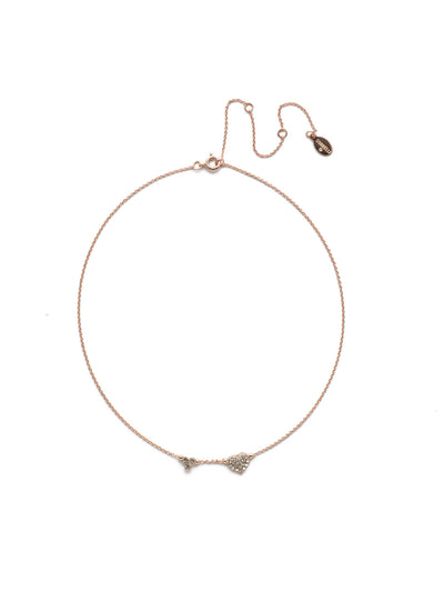 Vevina Choker Necklace - NEM2RGCRY - <p>A delicate heart accented by sparkling gems gives off the perfect amount of shine, making this necklace essential for upping your outfit's ante. From Sorrelli's Crystal collection in our Rose Gold-tone finish.</p>