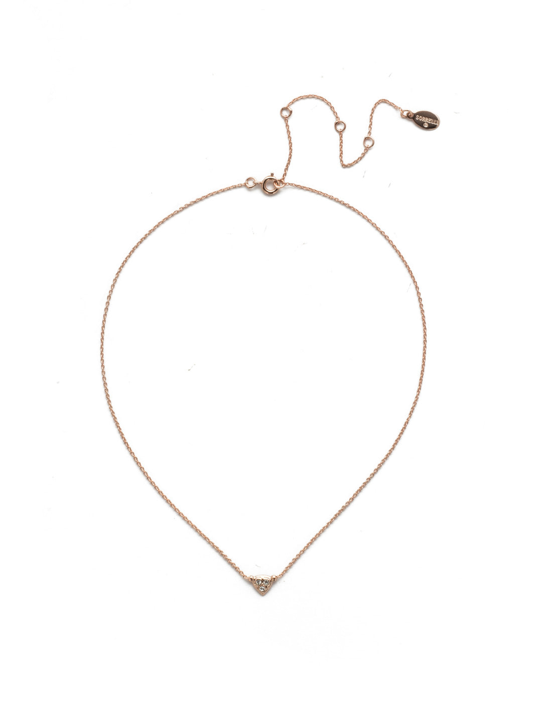 Suki Pendant Necklace - NEM7RGCRY - <p>Three simple crystal gems give off just enough sparkle to enhance any outfit. Make this necklace a wardrobe staple. From Sorrelli's Crystal collection in our Rose Gold-tone finish.</p>