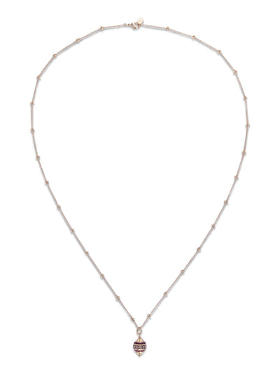 Lola Pendant Necklace - NEN14BGBGA - The Lola Pendant Necklace dangles something completely unique and sparkly front and center, accented by smaller gems on a delicate chain. Make it the special standout piece in your jewelry collection. From Sorrelli's Begonia collection in our Bright Gold-tone finish.