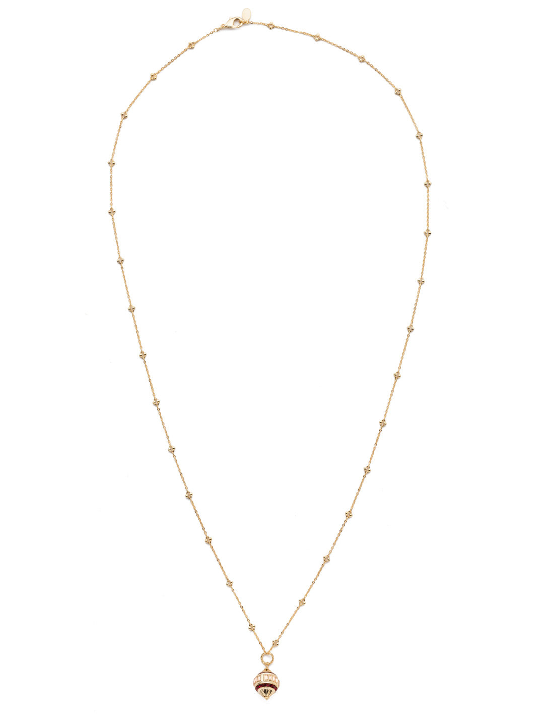 Lola Pendant Necklace - NEN14BGSRC - <p>The Lola Pendant Necklace dangles something completely unique and sparkly front and center, accented by smaller gems on a delicate chain. Make it the special standout piece in your jewelry collection. From Sorrelli's Scarlet Champagne  collection in our Bright Gold-tone finish.</p>