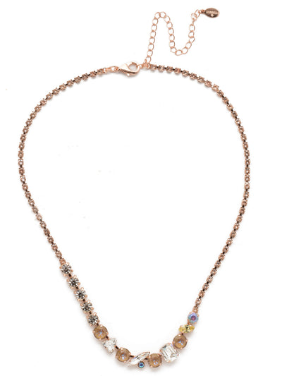 Vivienne Tennis Necklace - NEN16RGROG - <p>The Vivienna Tennis Necklace showcases classic beauty and sparkle in a variety of crystal shapes that really bring on the bling. From Sorrelli's Rose Garden  collection in our Rose Gold-tone finish.</p>