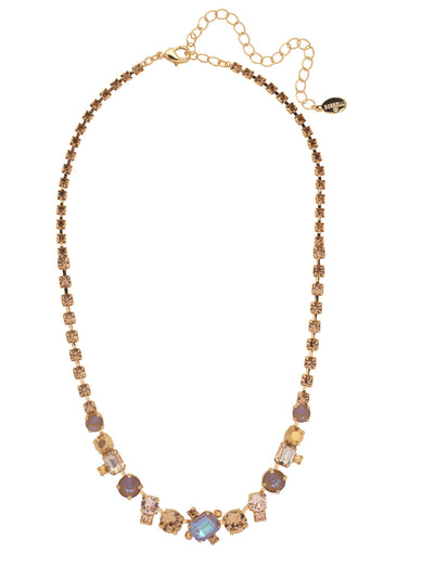 Tinsley Tennis Necklace - NEN17BGRSU - <p>The Tinsley Statement Necklace exudes drama. Every inch is encrusted in sparkling crystals competing to be noticed. Fasten it on when you're looking for some attention. From Sorrelli's Raw Sugar collection in our Bright Gold-tone finish.</p>