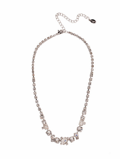 Tinsley Tennis Necklace - NEN17PDCRY - <p>The Tinsley Statement Necklace exudes drama. Every inch is encrusted in sparkling crystals competing to be noticed. Fasten it on when you're looking for some attention. From Sorrelli's Crystal collection in our Palladium finish.</p>