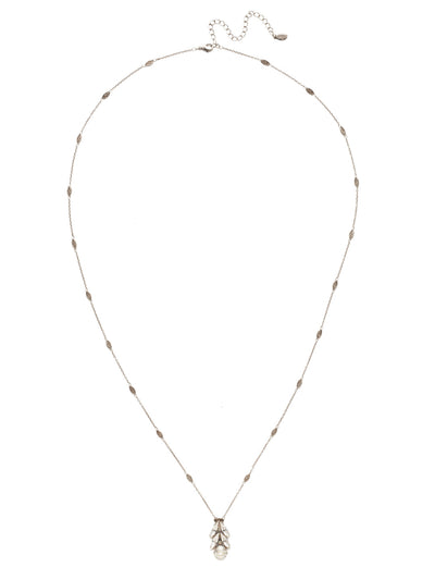 Hannah Pendant Necklace - NEN19ASSTC - <p>The Hannah Pendant Necklace is style and grace. The dripping sparkles of navette crystals around a circular center hang from a delicate metal strand that's a beauty in its own right. From Sorrelli's Storm Clouds collection in our Antique Silver-tone finish.</p>