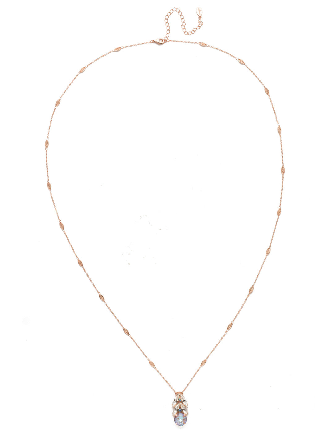 Hannah Pendant Necklace - NEN19RGROG - <p>The Hannah Pendant Necklace is style and grace. The dripping sparkles of navette crystals around a circular center hang from a delicate metal strand that's a beauty in its own right. From Sorrelli's Rose Garden  collection in our Rose Gold-tone finish.</p>