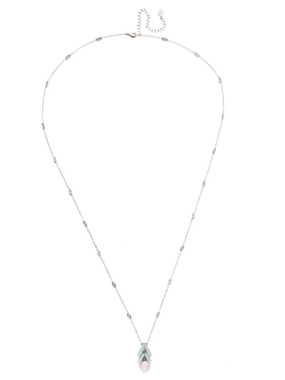 Hannah Pendant Necklace - NEN19RHTUL - <p>The Hannah Pendant Necklace is style and grace. The dripping sparkles of navette crystals around a circular center hang from a delicate metal strand that's a beauty in its own right. From Sorrelli's Tulip collection in our Palladium Silver-tone finish.</p>