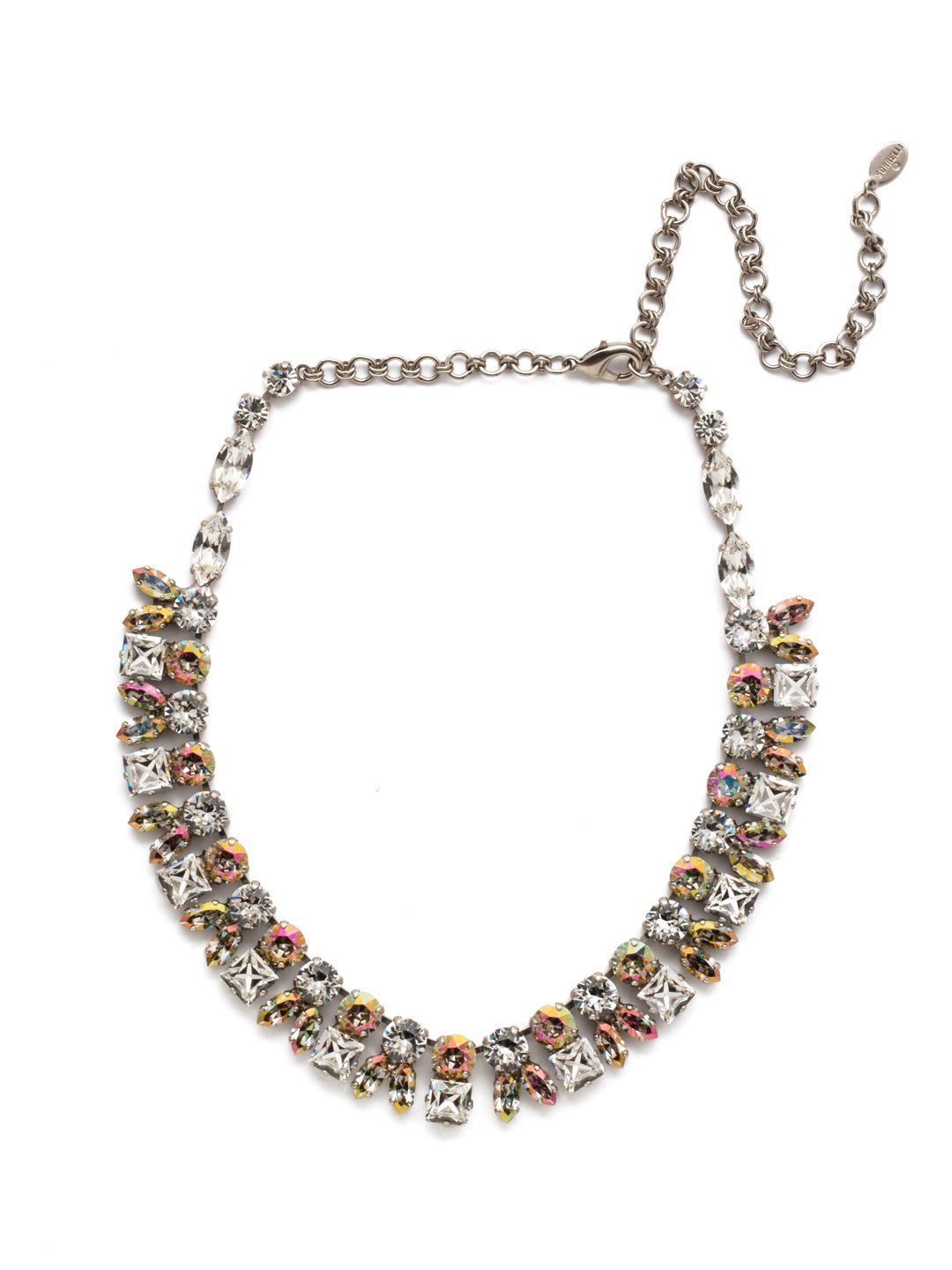 Paola Statement Necklace - NEP20ASCRE - <p>One layer of sparkling crystals not enough? We've got you covered with the Paola Statement Necklace. Fasten it on to your desired lenth and sparkle in round, antique and navette crystals galore. From Sorrelli's Crystal Envy collection in our Antique Silver-tone finish.</p>
