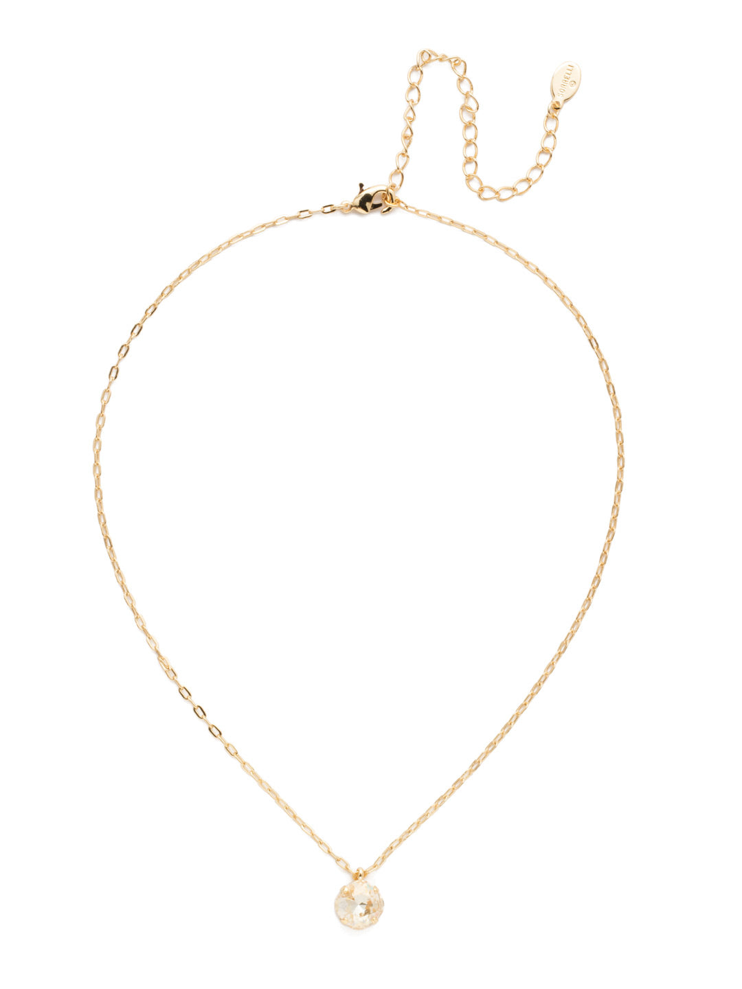 Siren Pendant Necklace - NEP22BGCCH - <p>With a cushion-cut crystal and delicate chain, the Siren Pendant  will add a litle sparkle to your everyday look. From Sorrelli's Crystal Champagne collection in our Bright Gold-tone finish.</p>