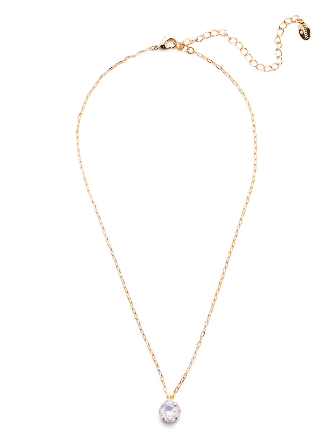 Siren Pendant Necklace - NEP22BGROW - With a cushion-cut crystal and delicate chain, the Siren Pendant  will add a litle sparkle to your everyday look. From Sorrelli's Rose Water collection in our Bright Gold-tone finish.