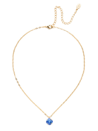 Siren Pendant Necklace - NEP22BGSAP - <p>With a cushion-cut crystal and delicate chain, the Siren Pendant  will add a litle sparkle to your everyday look. From Sorrelli's Sapphire collection in our Bright Gold-tone finish.</p>