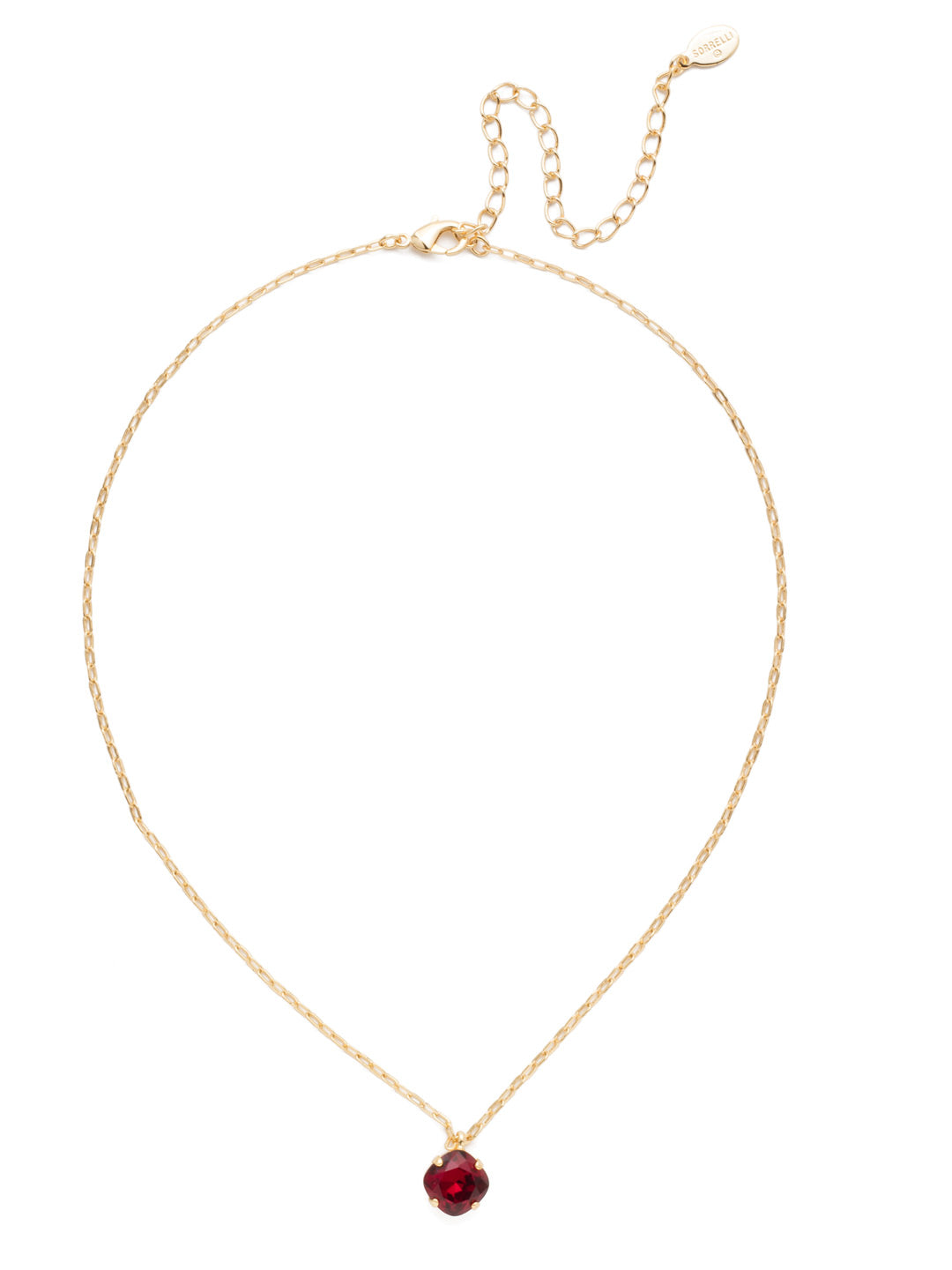 Siren Pendant Necklace - NEP22BGSI - <p>With a cushion-cut crystal and delicate chain, the Siren Pendant  will add a litle sparkle to your everyday look. From Sorrelli's Siam collection in our Bright Gold-tone finish.</p>