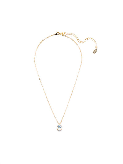 Siren Pendant Necklace - NEP22BGWO - <p>With a cushion-cut crystal and delicate chain, the Siren Pendant  will add a litle sparkle to your everyday look. From Sorrelli's White Opal collection in our Bright Gold-tone finish.</p>