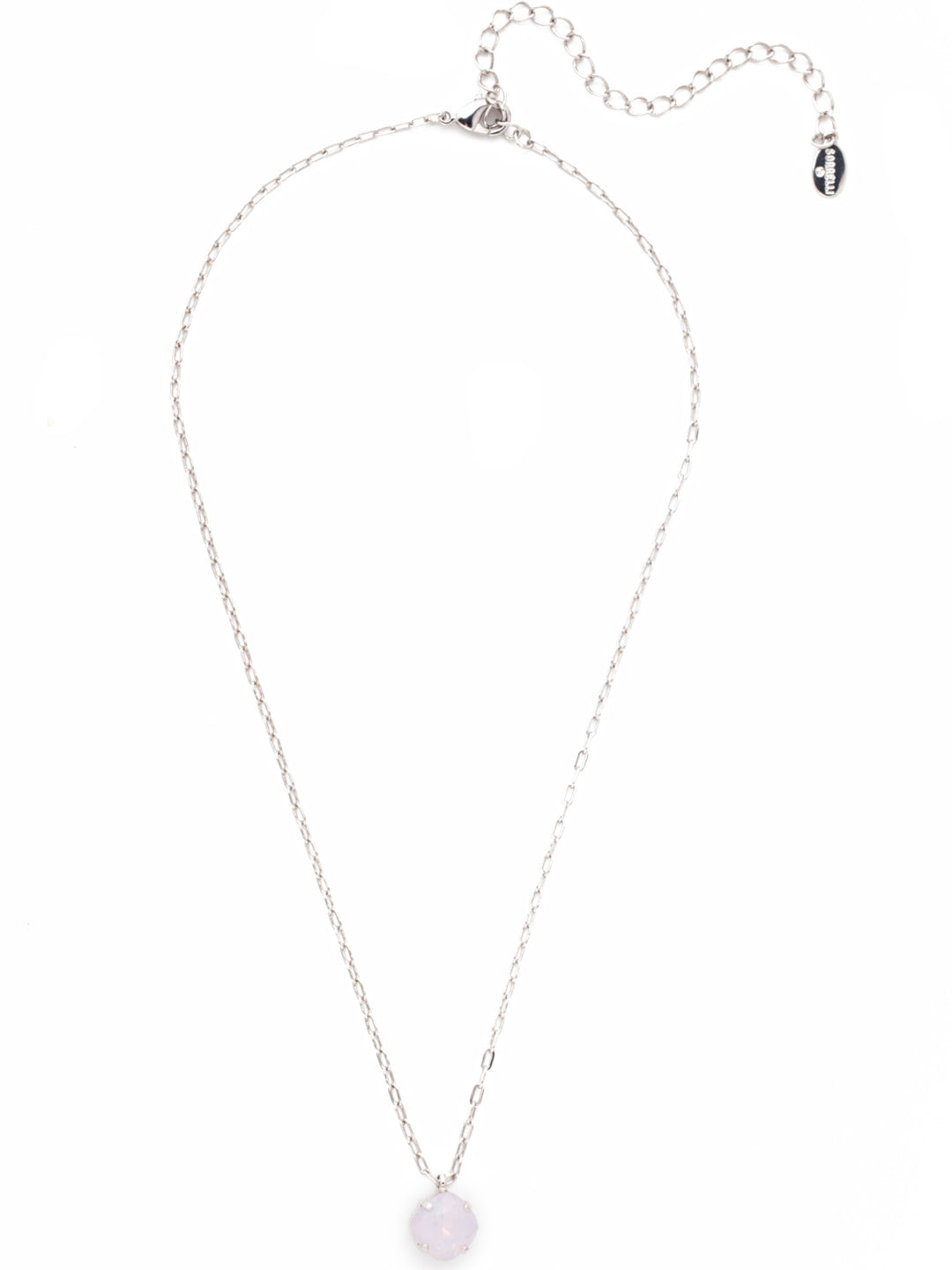 Siren Pendant Necklace - NEP22RHROW - <p>With a cushion-cut crystal and delicate chain, the Siren Pendant  will add a litle sparkle to your everyday look. From Sorrelli's Rose Water collection in our Palladium Silver-tone finish.</p>