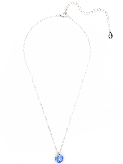 Siren Pendant Necklace - NEP22RHSAP - <p>With a cushion-cut crystal and delicate chain, the Siren Pendant  will add a litle sparkle to your everyday look. From Sorrelli's Sapphire collection in our Palladium Silver-tone finish.</p>