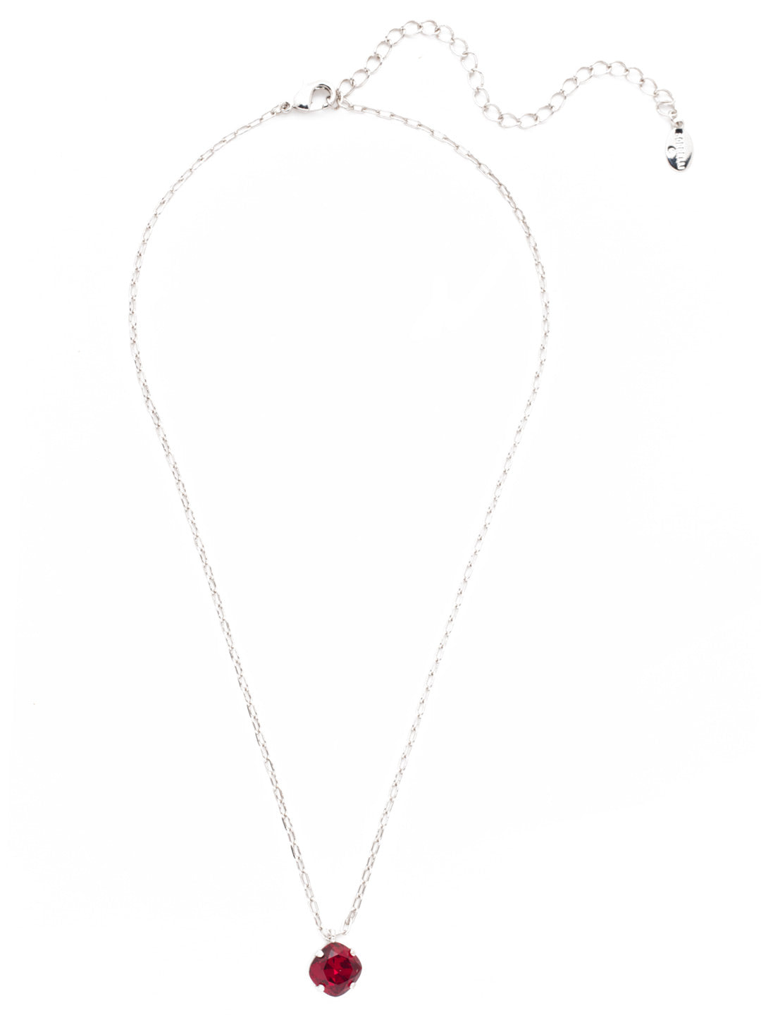 Siren Pendant Necklace - NEP22RHSI - <p>With a cushion-cut crystal and delicate chain, the Siren Pendant  will add a litle sparkle to your everyday look. From Sorrelli's Siam collection in our Palladium Silver-tone finish.</p>