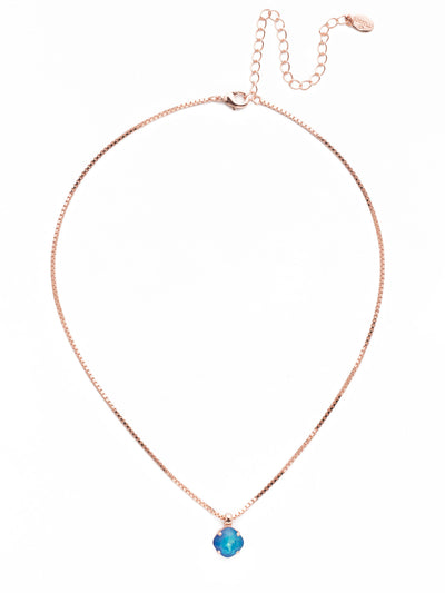 Halcyon Pendant Necklace - NEP23RGBC - <p>The Halcyon Pendant Necklace has a luminous cushion-cut crystal that looks beautiful with every outfit. From Sorrelli's Blue Combo collection in our Rose Gold-tone finish.</p>