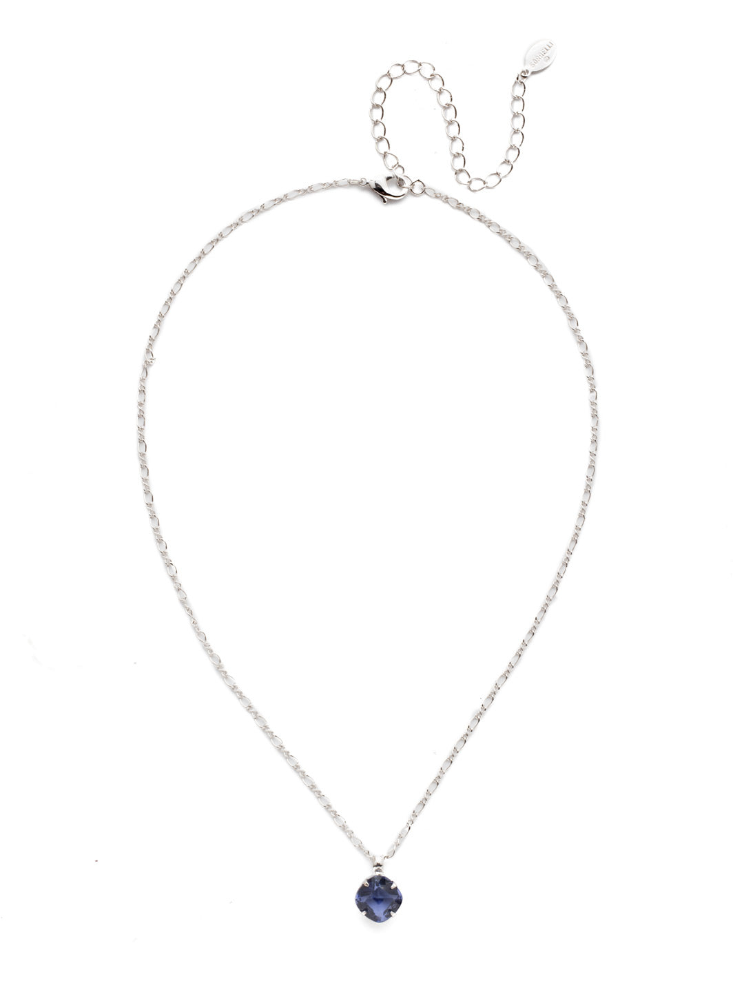 Dorthea Pendant Necklace - NEP25RHDT - <p>A classic crystal pendant necklace that will be a great additon to any look. From Sorrelli's Dark Tanzanite collection in our Palladium Silver-tone finish.</p>