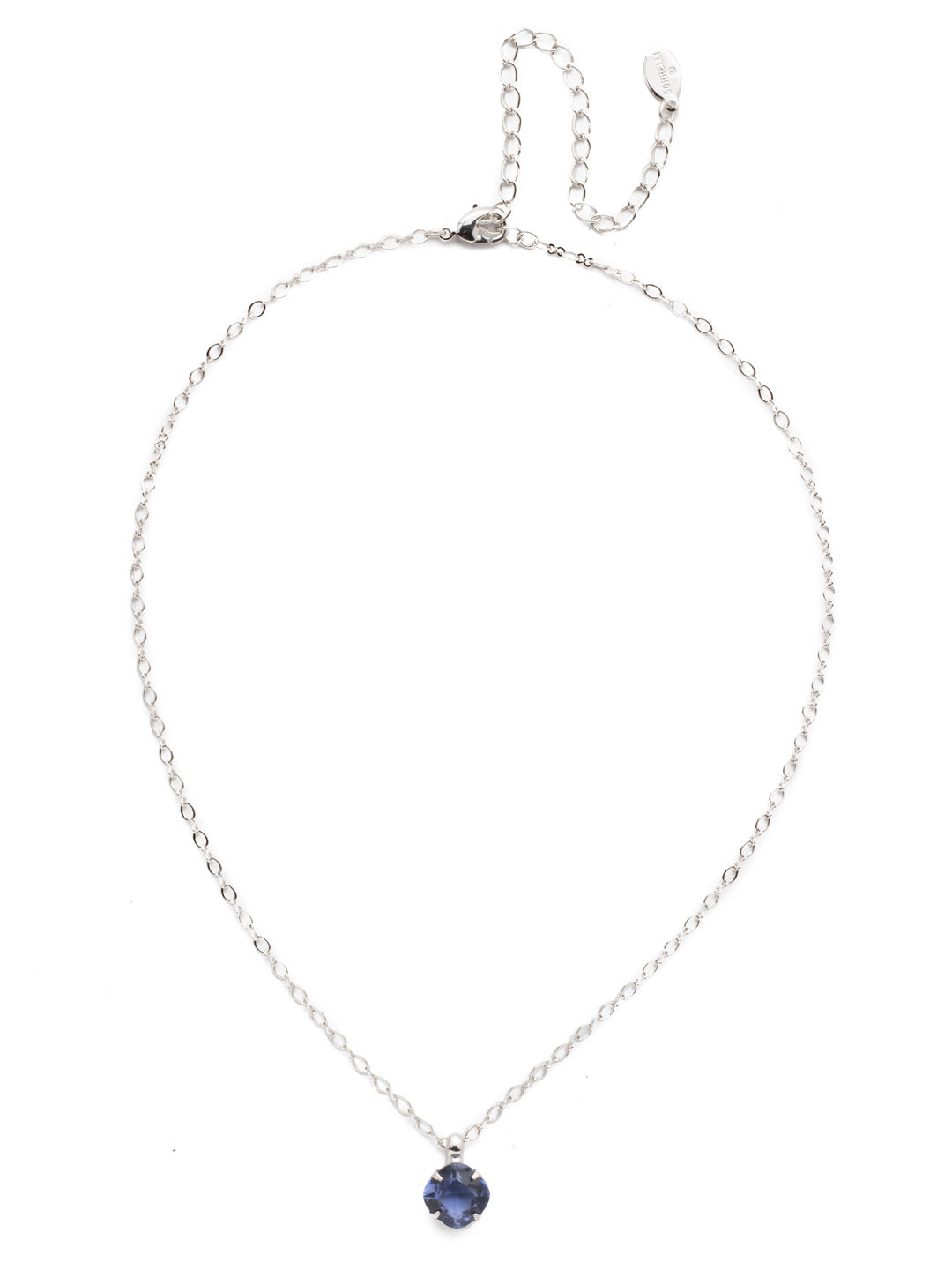 Lilium Pendant Necklace - NEP26RHDT - <p>The Lilium Pendant necklace is the perfect everyday necklace. On a delicate chain hangs a gorgoues crystal stone. From Sorrelli's Dark Tanzanite collection in our Palladium Silver-tone finish.</p>