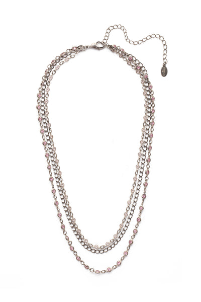 Drew Necklace/Earring Gift Set - GEP9191ASPNK