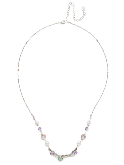 Celia Long Necklace - NEQ2RHTUL - <p>The Celia Long Necklace is your go-to piece for layering. It's got a bit of everything with fun beadwork, glass-like sheer stones, freshwater pearls and filigree metalwork. From Sorrelli's Tulip collection in our Palladium Silver-tone finish.</p>
