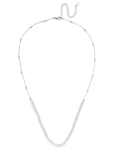 Mareike Long Necklace - NEQ6RHTUL - <p>Layer on our Mareike Long Necklace for a dainty touch of crisp, clear beadwork affixed to a delicate metal chain. From Sorrelli's Tulip collection in our Palladium Silver-tone finish.</p>