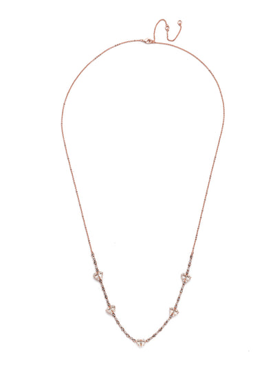 Petra Long Necklace - NER11RGCRY - <p>Layer on sparkling crystal hearts with the Petra Long Necklace. It sets the stage for a day of love. From Sorrelli's Crystal collection in our Rose Gold-tone finish.</p>