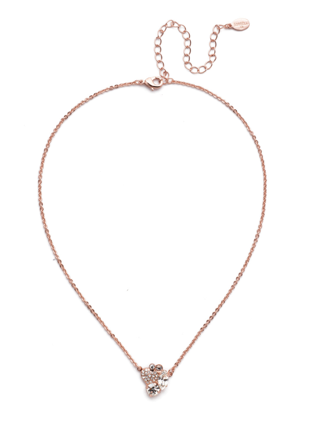 Wilhelmina Pendant Necklace - NER6RGCRY - <p>The Wilhelmina Pendant Necklace is for when you want to shine. Show off your love of shimmer with the encrusted heart surrounded with crystals in practically every shape. From Sorrelli's Crystal collection in our Rose Gold-tone finish.</p>