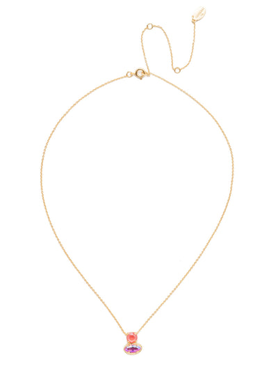 Mirasol Pendant Necklace - NES16BGBGA - Understated and elegant is the Mirasol Pendant Necklace. Another wardrobe staple, put it on with any outfit and let its sparkling crystals do the talking. From Sorrelli's Begonia collection in our Bright Gold-tone finish.