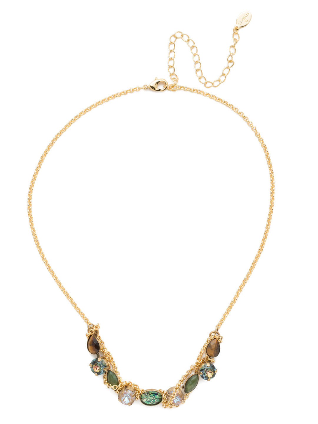 Melrose Tennis Necklace - NET16MXCSM - <p>Our Melrose Tennis Necklace intertwines the metal chain trend with our signature sparkling Sorrelli crystals in an assortment of shapes and varying levels of shine. From Sorrelli's Cashmere collection in our Mixed Metal finish.</p>