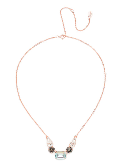 Kenya Tennis Necklace - NET7RGCAZ - Looking for a touch of sparkle that's unique, too? Put on our Kenya Tennis Necklace featuring pear, round and oval shining crystals. From Sorrelli's Crystal Azure collection in our Rose Gold-tone finish.