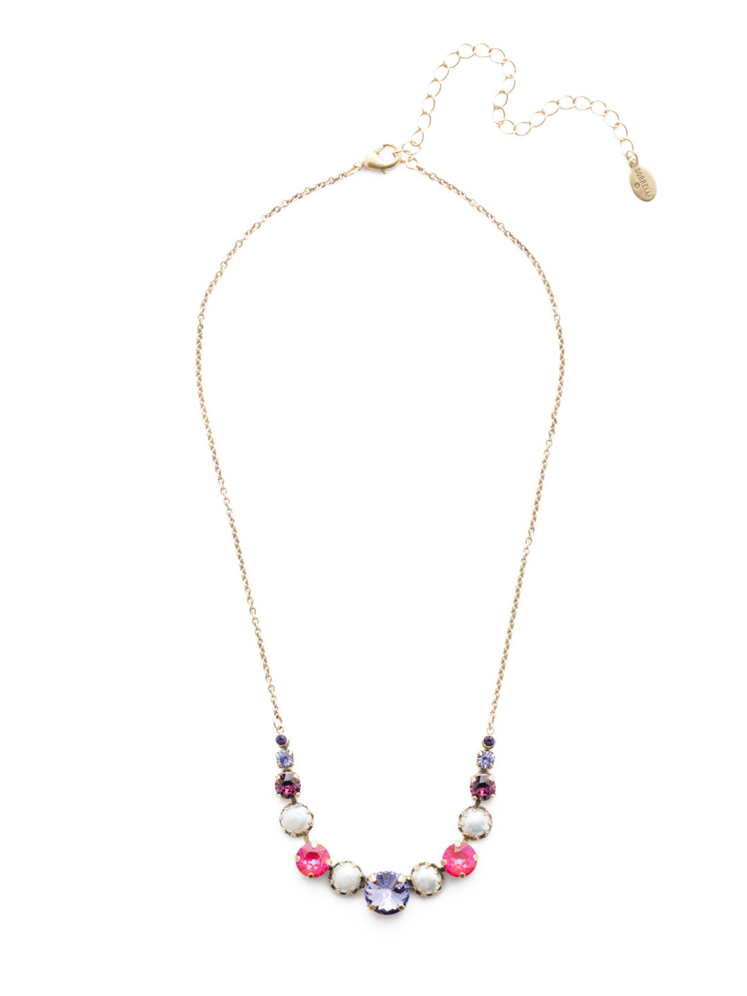 Dallas Tennis Necklace - NEU14AGDCS - <p>The Dallas Tennis Necklace is quintessential Sorrelli. Circular crystal sparklers pair with classic freshwater pearls, making this the perfect additon to your collection or to gift to someone just starting their Sorrelli journey. From Sorrelli's Duchess collection in our Antique Gold-tone finish.</p>
