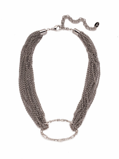 Ruth Statement Necklace - NEU5PDCRY - <p>Go bold in a multi-chain look with our Rute Statement Necklace. Don't worry, it exudes signature Sorrelli style with an open pendant center encrusted in sparkle. From Sorrelli's Crystal collection in our Palladium finish.</p>