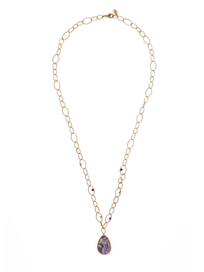 Memphis Long Necklace - NEU9AGDCS - <p>Our Memphis Long Necklace feels like a classic. Loop it on for a stunning pear-shaped mineral pendant with breathtaking accent work. From Sorrelli's Duchess collection in our Antique Gold-tone finish.</p>